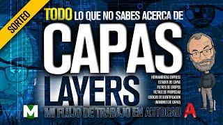 ️CAPAS (LAYERS) en AutoCAD | Necesitas saber ESTO! Propiedades configurar layer 2018 2019 2020 2021