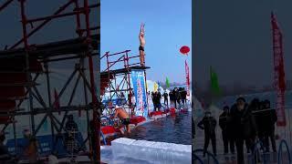 Extremely cold winter swimming and diving in Hulin, here we come. Popular. What winter should be