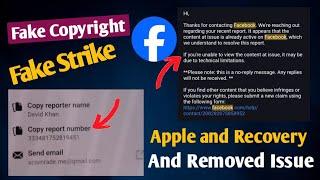 remove Facebook fake copyrigth report | Facebook copyright strike recovery | Intellcetul property