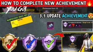 HOW TO COMPLETE WISH MASTER & SKYHIGH TRAVELER ACHIEVEMENT IN BGMI| BGMI 3.1 UPDATE NEW ACHIEVEMENT