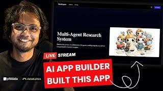 (Not Just Hype!) Build a Multi-Agent AI App with Just Prompts? Watch Live—A Real Backend & Slick UI