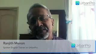 Ranjith Menon: Spoken English Tutor | Tutor Testimonials