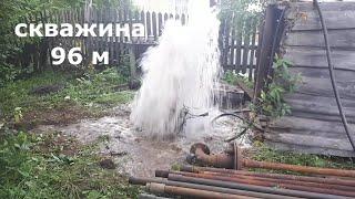 Очистка скважины. Подрыв воды.