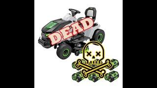 Electric Riding Lawn Mower EGO Power T6: ️Dead️ Will Not Charge