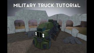 Military Truck Tutorial | Plane Crazy - Roblox