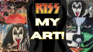 Painting KISS Band Members over the Years