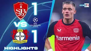 Brest vs Bayer Leverkusen 1-1 Highlights Goals | UEFA Champions League 2024/25