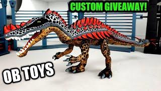 CUSTOM MATTEL ANKYLO-SUCHO-SAURUS | GLOW IN THE DARK | ANKYLOSAURUS 'BUMPY' & SUCHOMIMUS HYBRID DINO