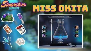 Solve Miss Okita Serums Quest | Find All Six Ingredients To Comibine Blue & Pink Serum