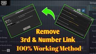 Remove Third Link in Pubg | How to remove 3rd link email/phone pubgm remove third link in Pubg