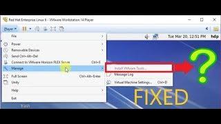 Install VMware tools greyed out FIXED