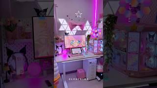 monitor upgrade !  #samsung #samsungodysseyg8 #pcsetup #bocchitherock #pinkroom