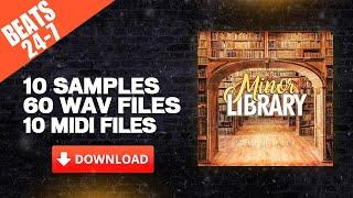 Royalty Free Hip Hop Samples "Minor Library" Trap Loop Kit 2022 / Producer Sample Pack