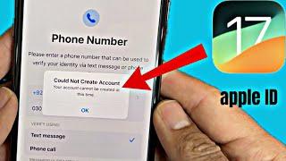 Could Not Create Account Your account cannot be created at this time | Apple ID Problem  2024 |