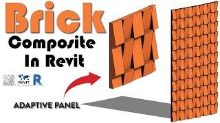 Composite Brick Wall in Revit | Adaptive Panel