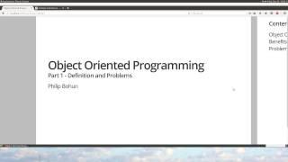 Object Oriented Programming - Part 1: Definition and Problems