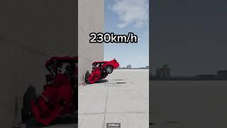 Mercedes-Benz SL-Class AMG 65 AMG Crash Test - BeamNG.Drive #shorts 30/60/100km/h...