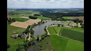 Erste Sonnenstrahlen am Aichstruter Stausee und Wetterbilder | DJI Mini 3 Pro