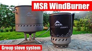 MSR Windburner Group Stove System test