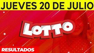 Resultados del Lotto del Jueves 20 de Julio del 2023