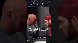 Nurullo Aliev promises to Dana White he’ll be UFC champ in 2 years. #shorts #ufc #mma #danawhite