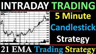 Intraday Trading Strategies | 5 Minute Candlestick Strategy | EMA 21 Trading Strategy