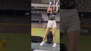 20240622 台鋼雄鷹 練習生-芃芃 拍手歌藍寅倫 #fancam