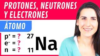 Calcular PROTONES, NEUTRONES y ELECTRONES ️ Número Másico y Atómico