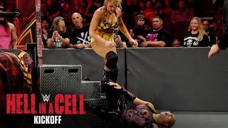 Lacey Evans hurls Natalya into the steel ring steps: WWE Hell in a Cell Kickoff 2019