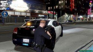 GTA V - LSPDFR 0.4.9 - LSPD/LAPD - City Patrol - Jewelry Store Robbery | Shootout in Public - 4K