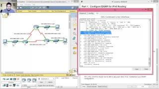 6.4.3.4 - 7.4.3.4 Packet Tracer - Configuring Basic EIGRP with IPv6 Routing