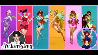 WINX CLUB UPDATE CC (All Outfits for sims4 + Charmix) & Pixies - Create a Sim | WINX CLUB