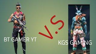 BT GAMER YT VS KGS GAMING BRO KUDA 1 VS 1 #freefire