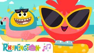 Let's Go To The Beach | Monster Song for Kids | Rhymington Square