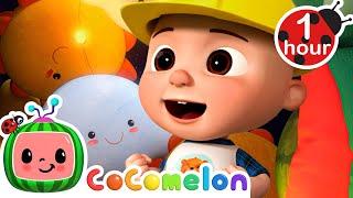 Pillow Fort Construction! Teamwork With Friends | Cocomelon | Melody Time: Moonbug Kids Songs