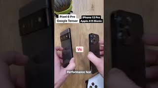 iPhone 13 Pro Vs Google Pixel 6 Pro | Apple A15 Bionic Chip vs Google Tensor | #shorts