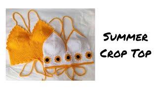 Customer order | Crochet Crop Top | Sunflower Top and Scalloped Top | Nepali Crocheter