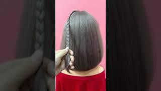 back to school hairstyles _ easy hairstyle_Beautiful and simple hairstyle for short hair