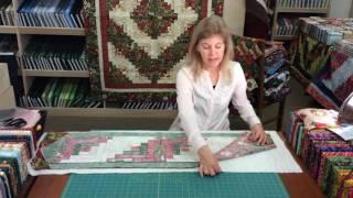 Jordan Fabrics How To Sew A Log Cabin Table Runner Kit - Tutorial by Donna Jordan