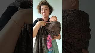 Vanamo ring sling tutorial: hip carry #babycarrier #babysling #babywearing #ringsling #shorts