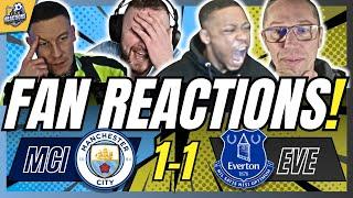 MAN CITY FANS DESPRESSED‍REACTION TO MAN CITY 1-1 EVERTON | 24/25 PREMIER LEAGUE