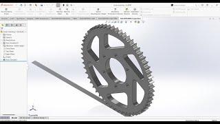 ZİNCİR DİŞLİ ÇİZİMİ SOLİDWORKS