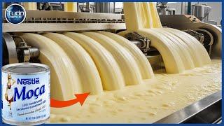 How Condensed Milk is Made - Incredible Industrial Manufacturing Process - Tudo Tech HD