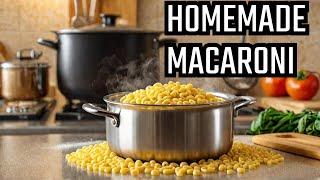 How To Make Macaroni Pasta At Home (Easy Recipe) | Macaroni Kaise Banai Jaati Hai Ghar Per