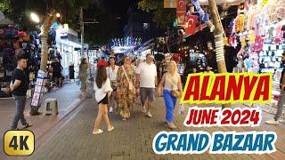 Alanya - Life and Walking in Alanya- Alanya Grand bazar June 2024