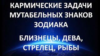 Кармические задачи мутабельных знаков. Близнецы, Дева, Стрелец, Рыбы