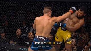 Rafael Alves Vs Drew Dober - Amazing Head Movement (Slow Motion)