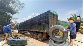 Genius girl : Repair heavy truck tires