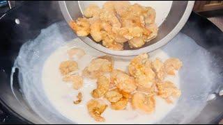 Fried Shrimp With Creamy Coconut SauceEASY Shrimp With Sweet Sauce