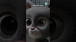 Ada yang tahu kenapa Nussa dan Rarra kaget?  #Nussa #Rarra #animasi #kucing